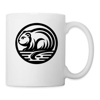 Biber Ureinwohner Amerikanisches Tierkreiszeichen - Tasse - Weiß - Rechts