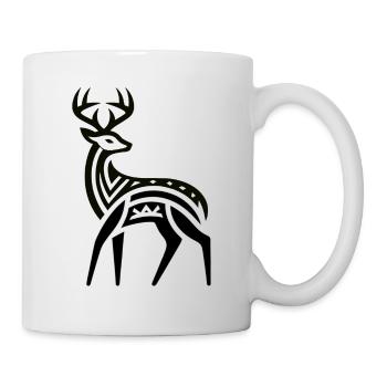 Cerf Amérindien Zodiaque - Mug blanc - blanc - Droite
