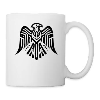 Falke Indianer-Tierkreis - Tasse - Weiß - Rechts