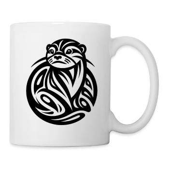 Otter Ureinwohner Amerikanisches Tierkreiszeichen - Tasse - Weiß - Rechts