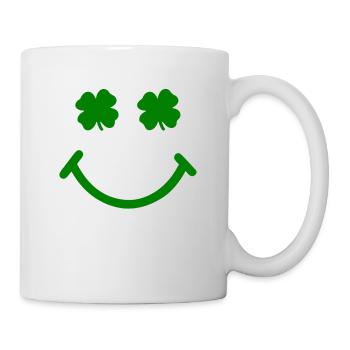 Accessoires de la Saint-Patrick Irlande Shamrock décoration - Mug blanc - blanc - Droite