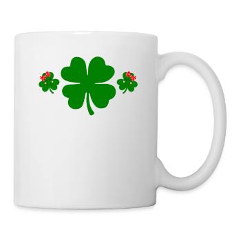 Accessoires de la Saint-Patrick Irlande Shamrock décoration - Mug blanc - blanc - Droite