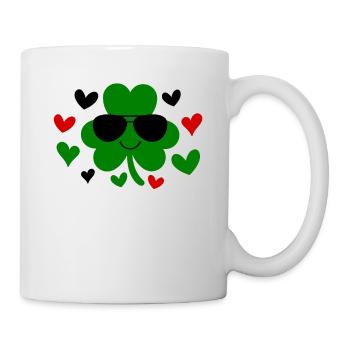 Accessoires de la Saint-Patrick Irlande Shamrock décoration - Mug blanc - blanc - Droite