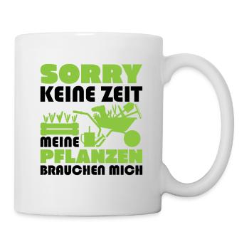 Sorry no time my plants need me - Mug - white - Right