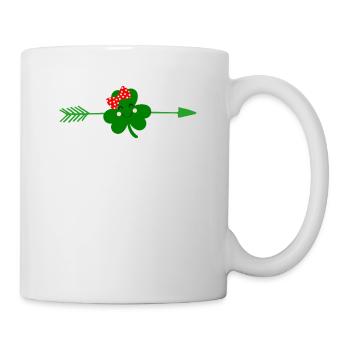 Accessoires de la Saint-Patrick Irlande Shamrock décoration - Mug blanc - blanc - Droite