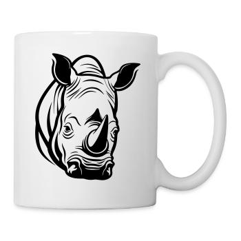Rhinoceros Head - Mug - white - Right