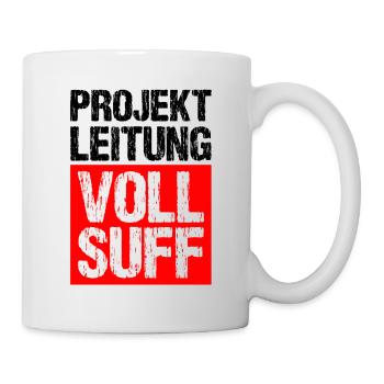 Bier Saufen Shirt Damen Herren Feiern Partnerlook - Tasse - Weiß - Rechts