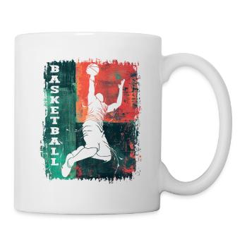Basket-ball Basket-ball joueur Fan Vintage rétro - Mug blanc - blanc - Droite