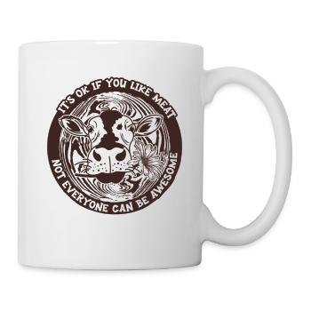 Végétarien Vivant Végétalien - Mug blanc - blanc - Droite