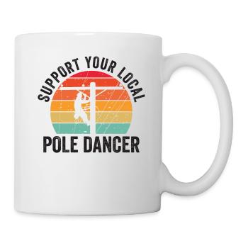 American Lineman Powerline Worker Design - Mug - white - Right