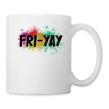 Fri Yay Enseignants Ambiance du week-end de l’école - Mug blanc - blanc - Droite