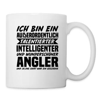 Außerordentlich Talentierter Intelligenter Angler - Tasse - Weiß - Rechts