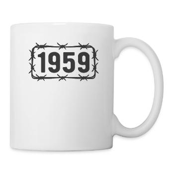 Birthday Vintage 1959 Barbed Wire - Mug - white - Right