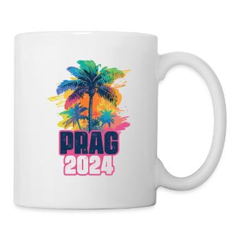 Prague 2024 Vacances Palm Blob - Mug blanc - blanc - Droite