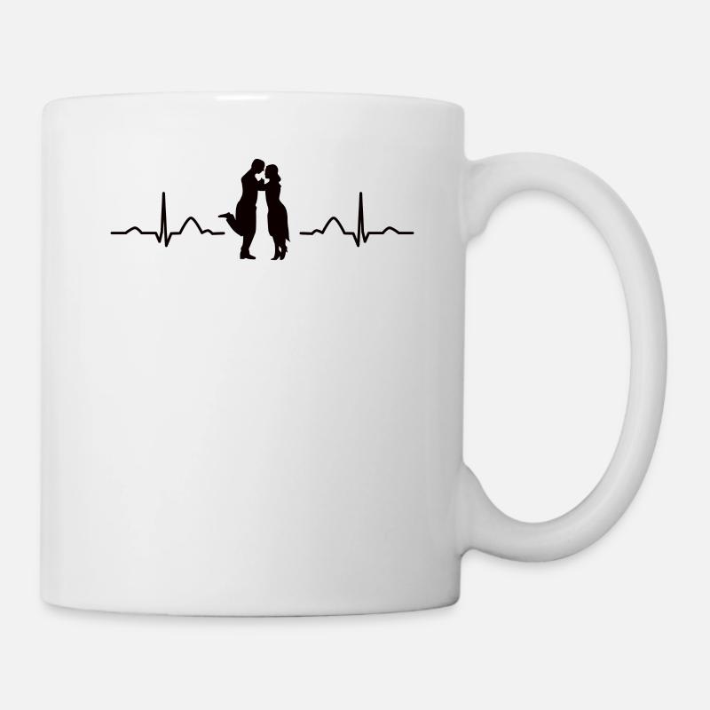 Tango Argentino Heartbeat Tango Vals - Mug blanc - blanc