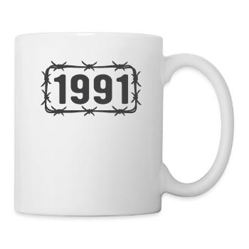 Birthday Vintage 1991 Barbed Wire - Mug - white - Right
