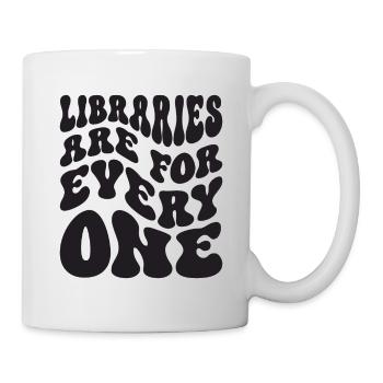 Les bibliothèques s’adressent à tous les amoureux des livres - Mug blanc - blanc - Droite