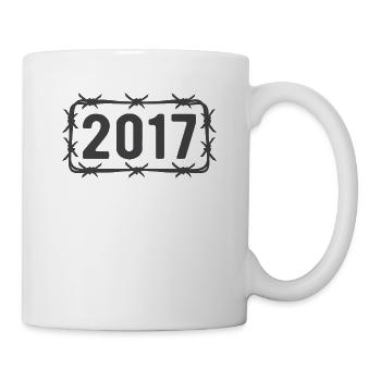 Birthday Vintage 2017 Barbed Wire - Mug - white - Right