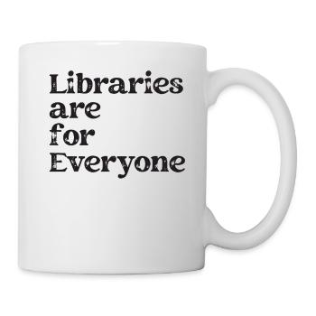 Les bibliothèques s’adressent à tous les amoureux des livres - Mug blanc - blanc - Droite