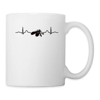 Ballett Tänzer Herzschlag Ekg Ballerina - Tasse - Weiß - Rechts