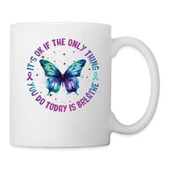 Sensibilisation à la prévention du suicide - Mug blanc - blanc - Droite