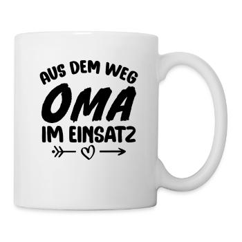 Out of the way grandma in action - Mug - white - Right