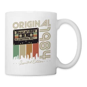 Original 1984 Jahrgang Vintage Retro Geburtstag - Tasse - Weiß - Rechts