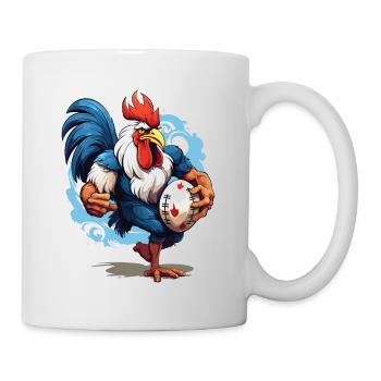 Rugby France Coq Ballon De Rugby Joueur Fan De Sport - Mug blanc - blanc - Droite