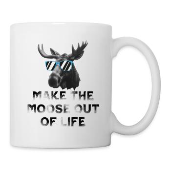 Aus Dem Leben Einen Elch Machen Cooler Elch - Tasse - Weiß - Rechts