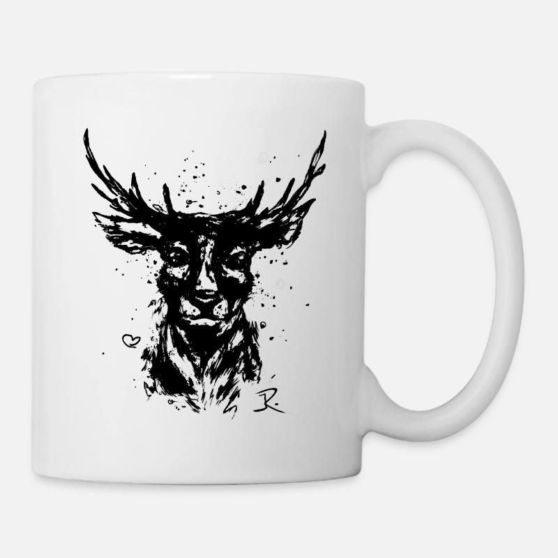 Hirsch NR.2 - Tasse - Weiß
