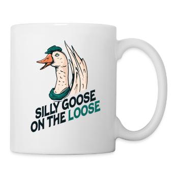 The stupid goose on the loose - Mug - white - Right