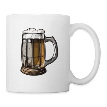 Beer Booze Malt Symbol - Mug - white - Right