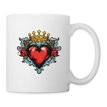 Heart Crown Love - Mug - white - Right