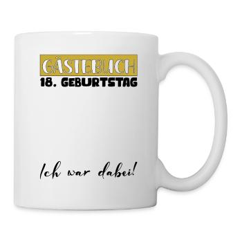 18th Birthday Gift Girls Boys Guestbook - Mug - white - Right