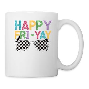 Happy Fri Yay Teacher Weekend Funny Meme - Mug - white - Right
