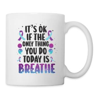 Mental Health Warrior Purple and Turquoise - Mug - white - Right