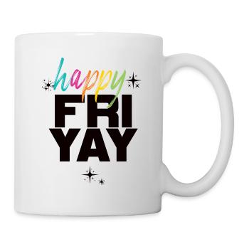 Happy Fri Yay Teacher Weekend Funny Meme - Mug - white - Right