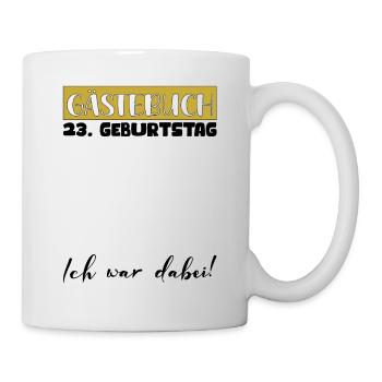23 Birthday Gift Women's Decoration Men's Guestbook - Mug - white - Right