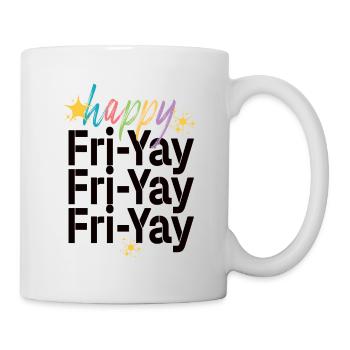 Happy Fri Yay Teacher Weekend Funny Meme - Mug - white - Right