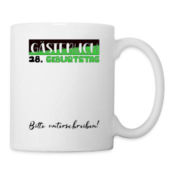 28 Birthday Gift Women's Decoration Men's Guestbook - Mug - white - Right
