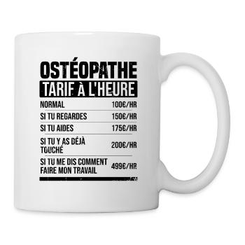 Osteopath hourly rate gift idea humor - Mug - white - Right
