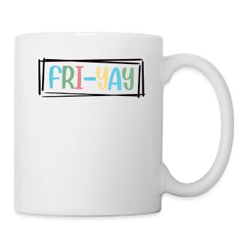Fri Yay Enseignants Ambiance du week-end de l’école - Mug blanc - blanc - Droite
