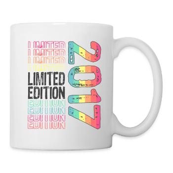 Limited Edition seit 2017 Geburtstag Vintage 2017 - Tasse - Weiß - Rechts