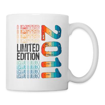 Limited Edition seit 2011 Geburtstag Vintage 2011 - Tasse - Weiß - Rechts