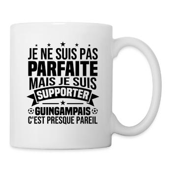 Pas parfaite mais je suis supporter Guingampais - Mug blanc - blanc - Droite