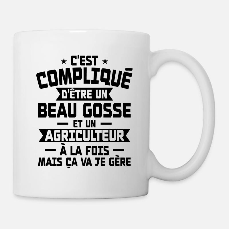 Bogosse et Agriculteur - Mug blanc - blanc