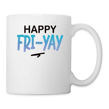 Happy Fri Yay Teacher Weekend Funny Meme - Mug - white - Right