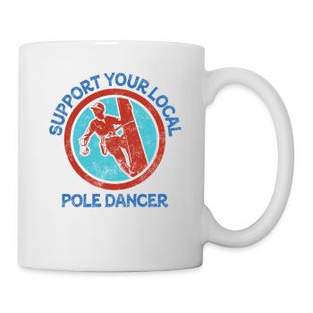 American Lineman Powerline Worker Design - Mug - white - Right