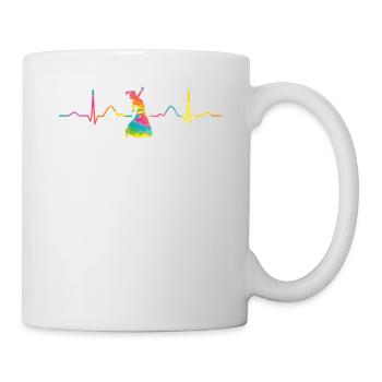 Flamenco Heartbeat Woman Flamenco Dress - Mug - white - Right