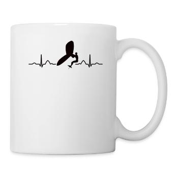 Flügel Surfer Wingsurfing Retro Folie Flügel - Tasse - Weiß - Rechts